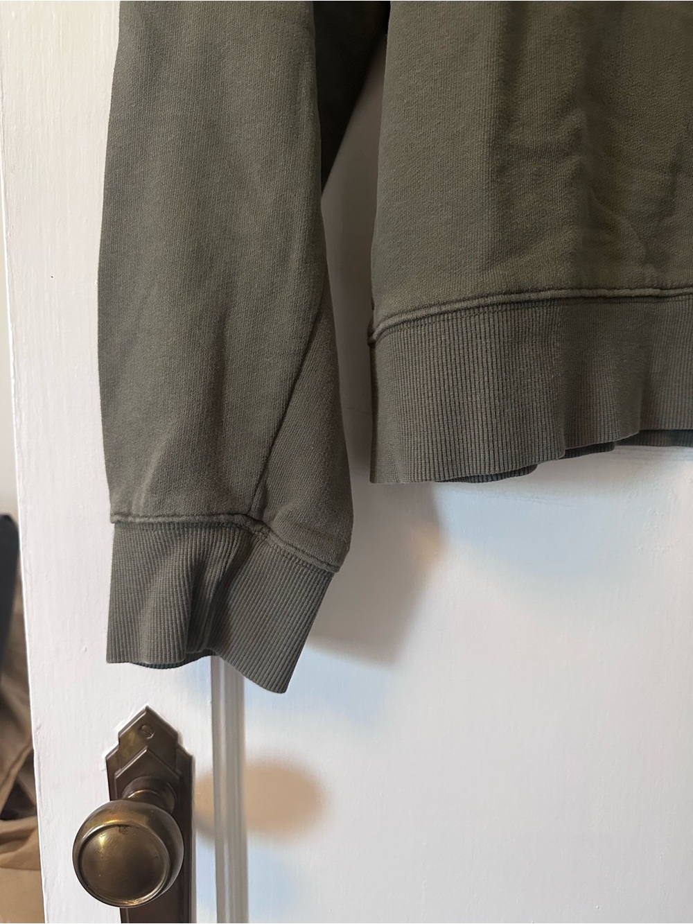 KOTN Olive Mock Neck Sweatshirt - Picture 5 of 5